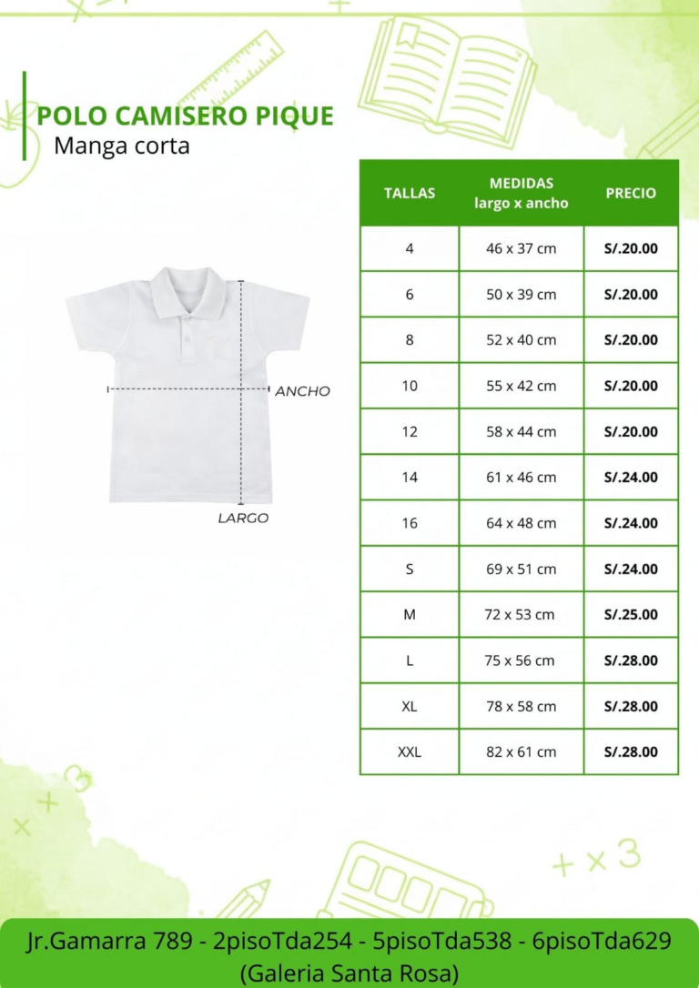 Polo Camisero Pique de Manga Corta de Saco Oliveros